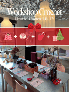 Worshop crochet pépita café