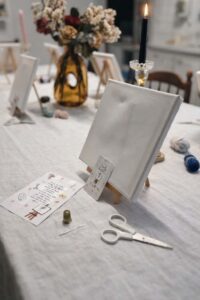 Atelier couture sur toile